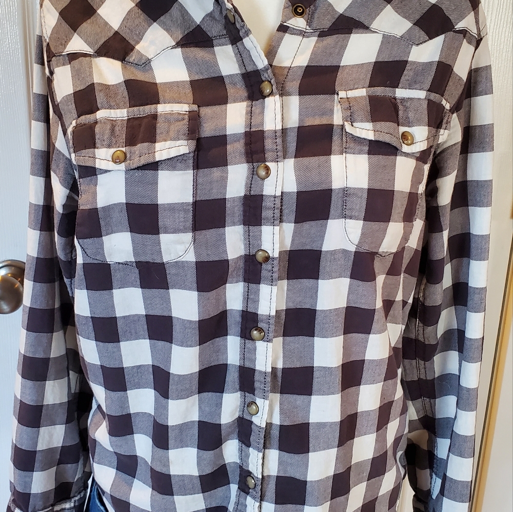 Jachs Girlfriend snap up flannel